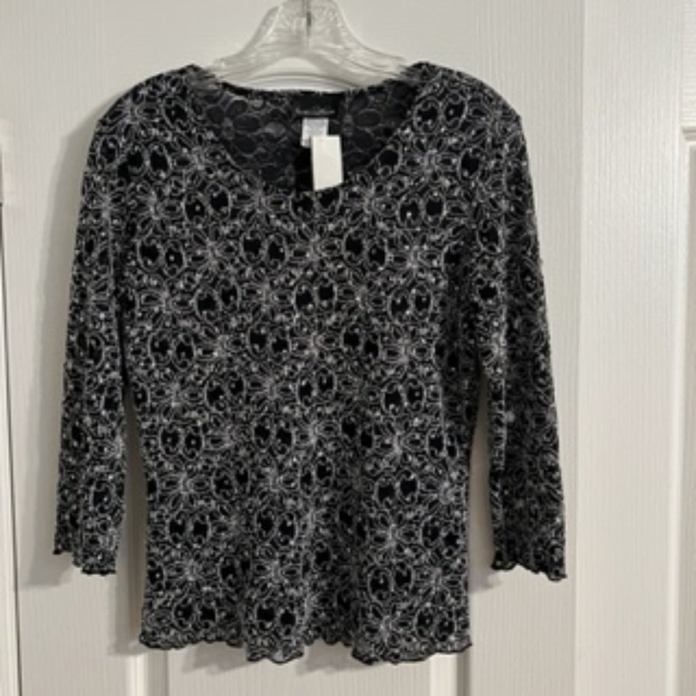 Brittany Black Women's Top Shirt M